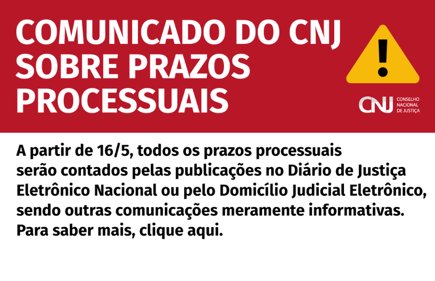 Novas regras do CNJ sobre prazos processuais